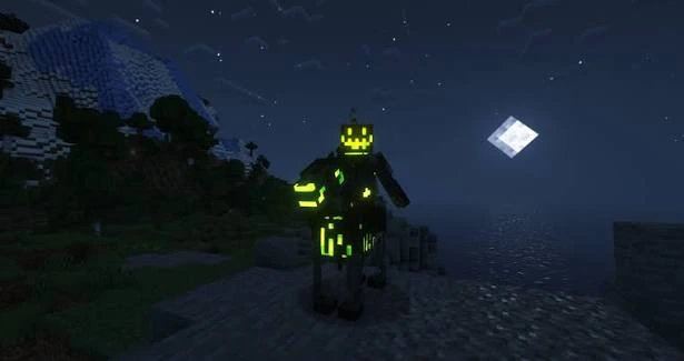 Born in Chaos Mod glowing hostile creature