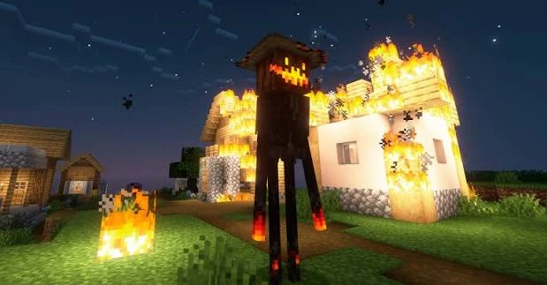 Born in Chaos Mod hostile encounter in Minecraft
